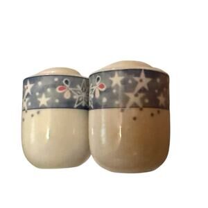 Vtg. Salt and Pepper Shakes Mr. Snowman" holiday collection by Epoch (Noritake).